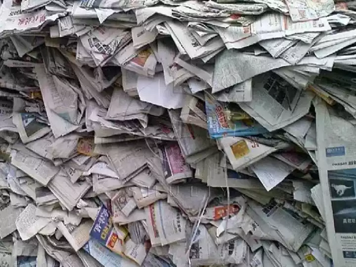déchets de journaux