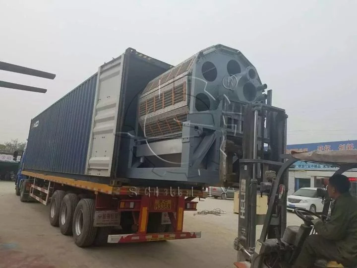 large egg tray machine exported to Brazil